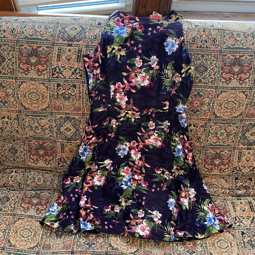 Love Ady Dress Dark Purple Floral